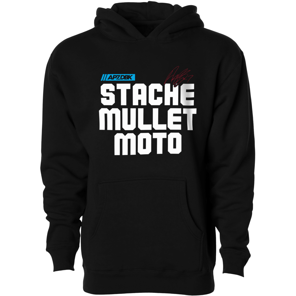 DBK Stache Mullet Moto Youth Hoodie - MojoMotoSport.com