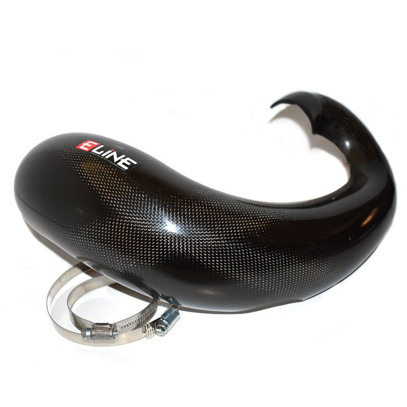 E Line Carbon Fiber Pipe Guard KTM/HUS/GAS 250/300 Fatty/Gnarly Pipe (2023 - 24) | MPG25023C - MojoMotoSport.com