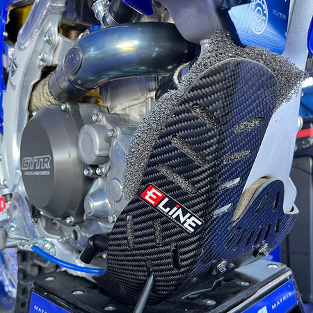 E - Line Carbon Fiber Skid Plate 2023+ Yamaha YZ 250F/450F | YSP45023 - MojoMotoSport.com