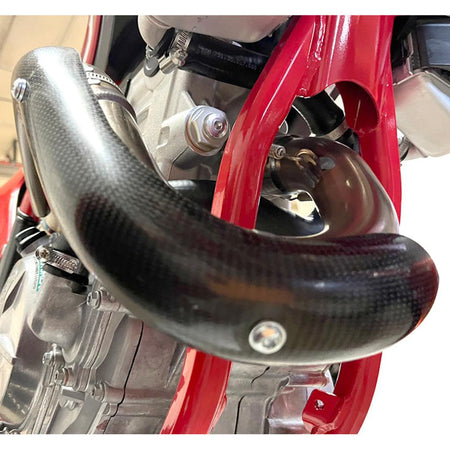 E - Line Stock Header Heat Shield for 2021 - 2023 GasGas MC/EX 350F | GHS35020 - MojoMotoSport.com
