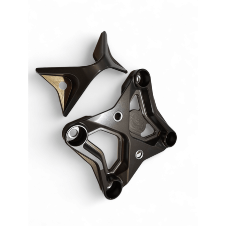 Elektric Offroad 2017 - 2021 Can Am X3 Maverick EOD Radius Rod Plate with Tow Hook Gun Metal - MojoMotoSport.com