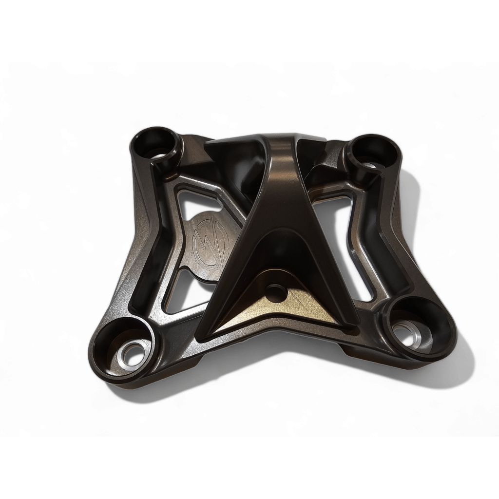 Elektric Offroad 2017 - 2021 Can Am X3 Maverick EOD Radius Rod Plate with Tow Hook Gun Metal - MojoMotoSport.com