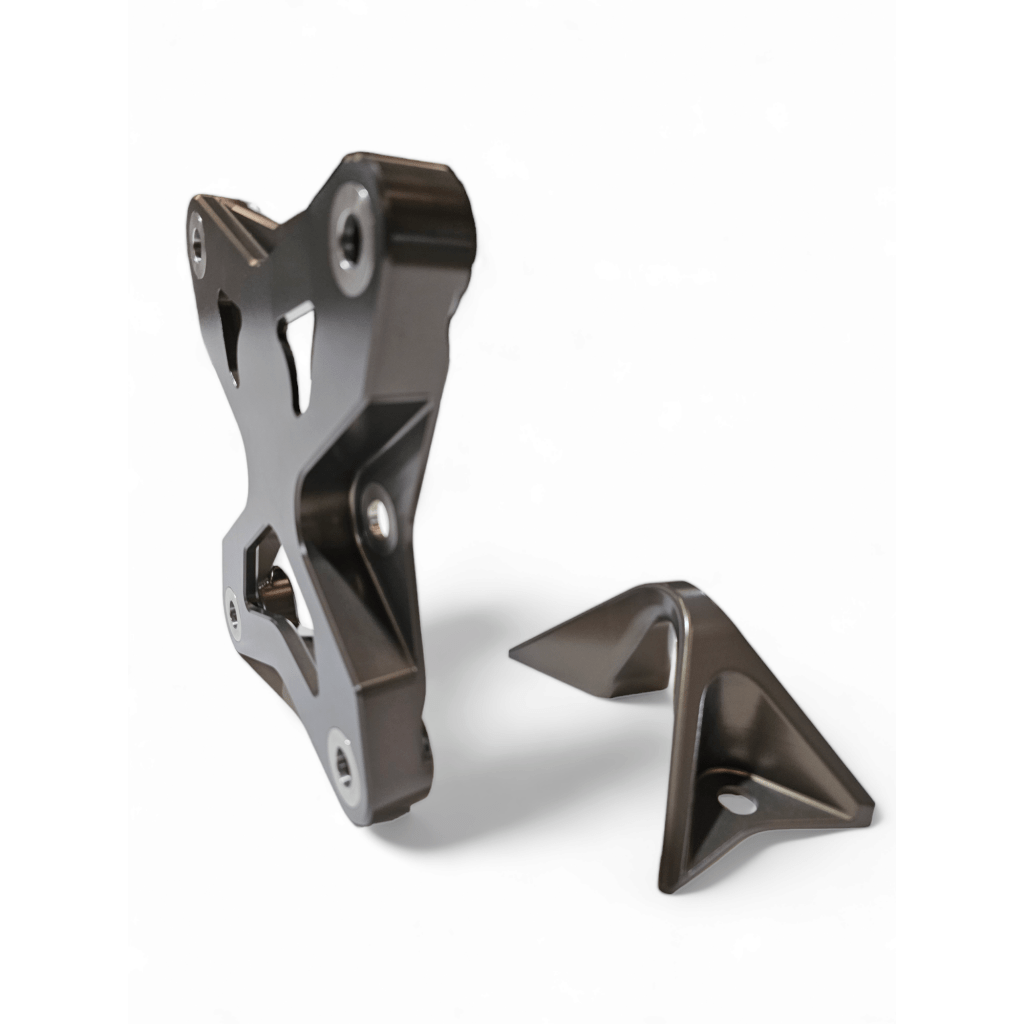 Elektric Offroad 2017 - 2021 Can Am X3 Maverick EOD Radius Rod Plate with Tow Hook Gun Metal - MojoMotoSport.com