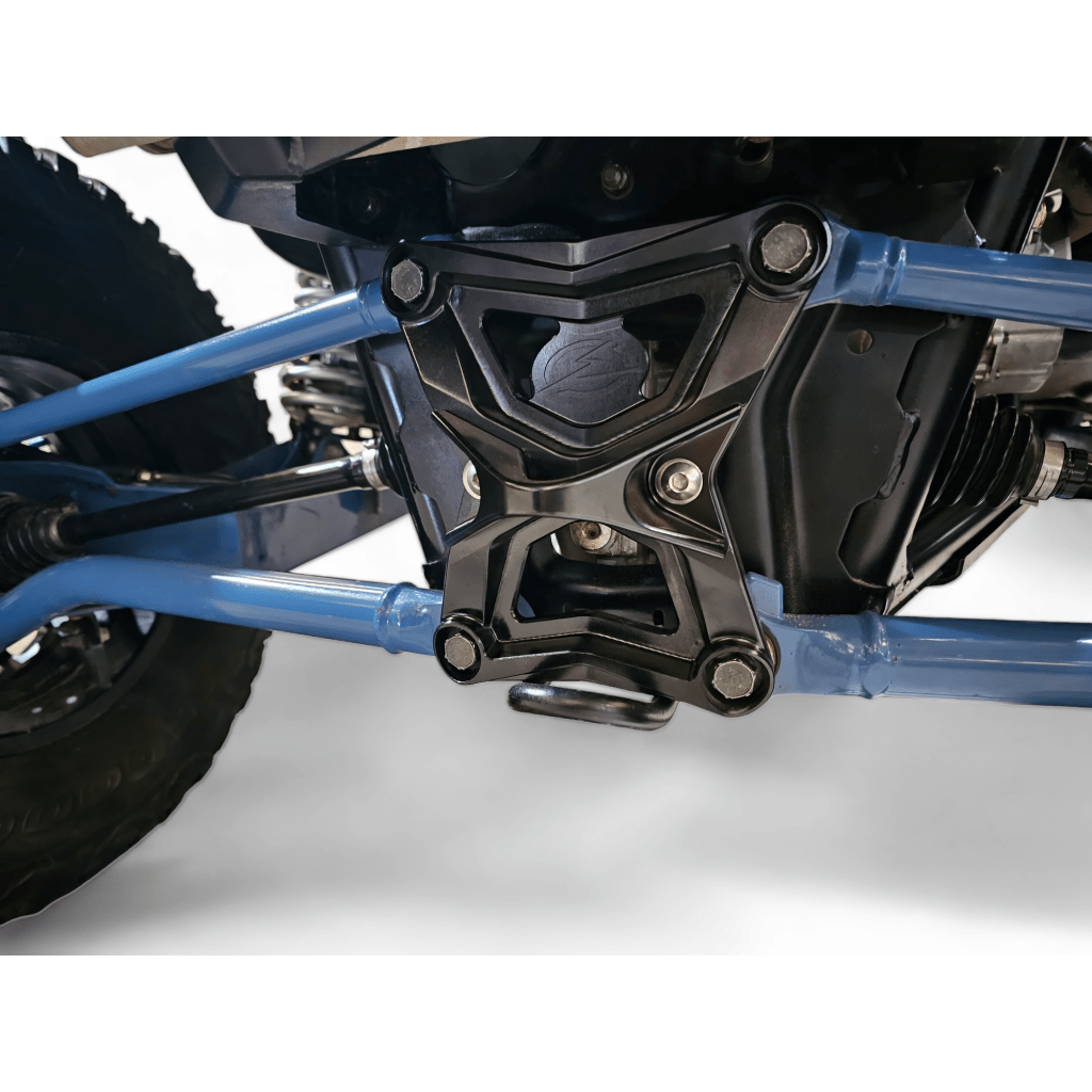 Elektric Offroad 2020 - 2024 Polaris RZR Pro XP Radius Rod Plate with Tow Hook Black - MojoMotoSport.com