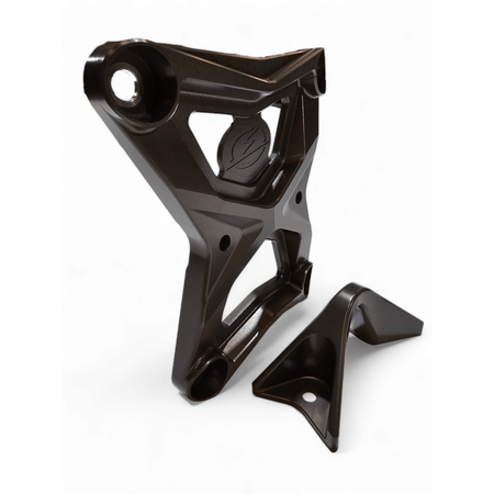 Elektric Offroad 2020 - 2024 Polaris RZR Pro XP Radius Rod Plate with Tow Hook Gunmetal - MojoMotoSport.com