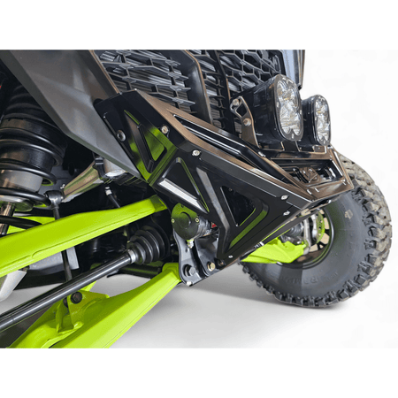 Elektric Offroad 2022 - 2024 Polaris RZR Pro R/ Turbo R Machined Billet Front Winch Bumper (Black Hard Anodize) - MojoMotoSport.com