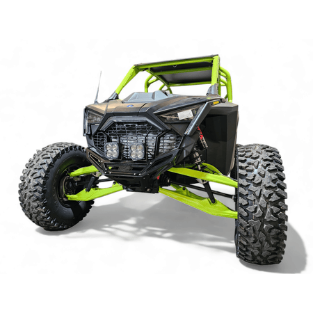Elektric Offroad 2022 - 2024 Polaris RZR Pro R/ Turbo R Machined Billet Front Winch Bumper (Black Hard Anodize) - MojoMotoSport.com