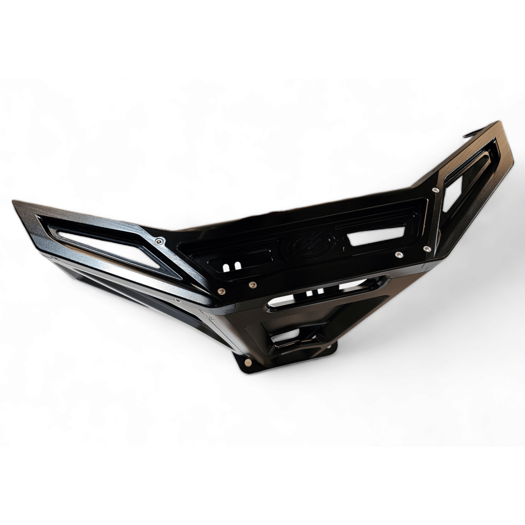 Elektric Offroad 2022 - 2024 Polaris RZR Pro R/ Turbo R Machined Billet Front Winch Bumper (Black Hard Anodize) - MojoMotoSport.com