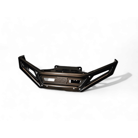 Elektric Offroad 2022 - 2024 Polaris RZR Pro R/ Turbo R Machined Billet Front Winch Bumper (Black Hard Anodize) - MojoMotoSport.com