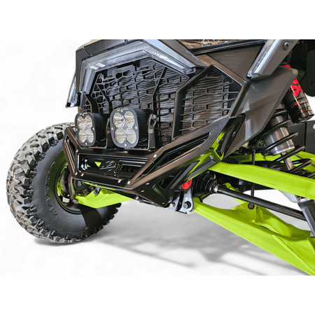 Elektric Offroad 2022 - 2024 Polaris RZR Pro R/ Turbo R Machined Billet Front Winch Bumper (Black Hard Anodize) - MojoMotoSport.com