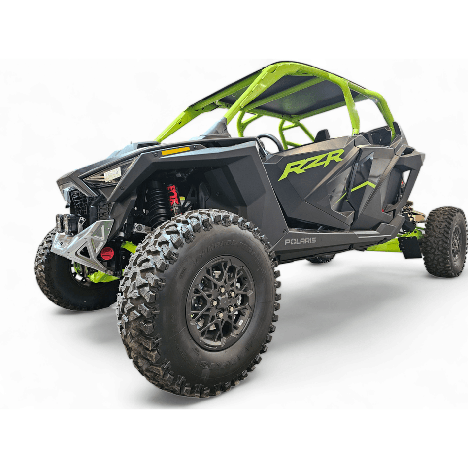Elektric Offroad 2022 - 2024 Polaris RZR Pro R/ Turbo R Machined Billet Front Winch Bumper (Clear Hard Anodize) - MojoMotoSport.com
