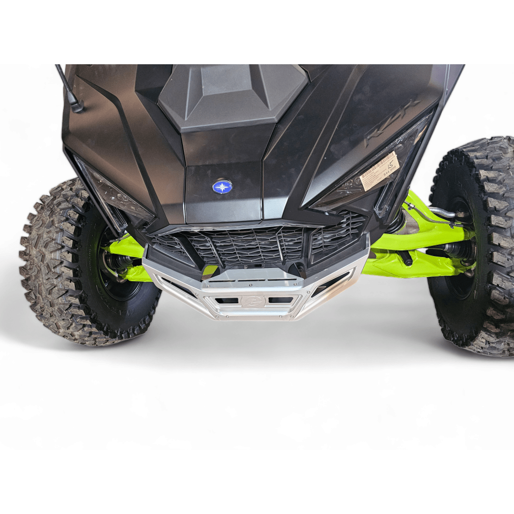 Elektric Offroad 2022 - 2024 Polaris RZR Pro R/ Turbo R Machined Billet Front Winch Bumper (Clear Hard Anodize) - MojoMotoSport.com