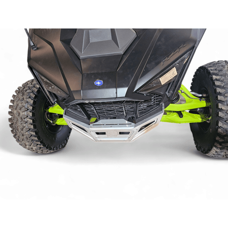 Elektric Offroad 2022 - 2024 Polaris RZR Pro R/ Turbo R Machined Billet Front Winch Bumper (Clear Hard Anodize) - MojoMotoSport.com