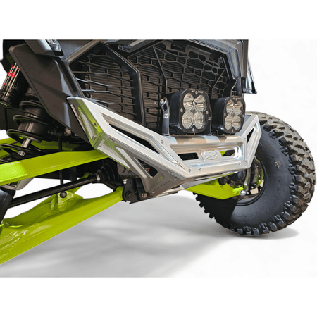 Elektric Offroad 2022 - 2024 Polaris RZR Pro R/ Turbo R Machined Billet Front Winch Bumper (Clear Hard Anodize) - MojoMotoSport.com