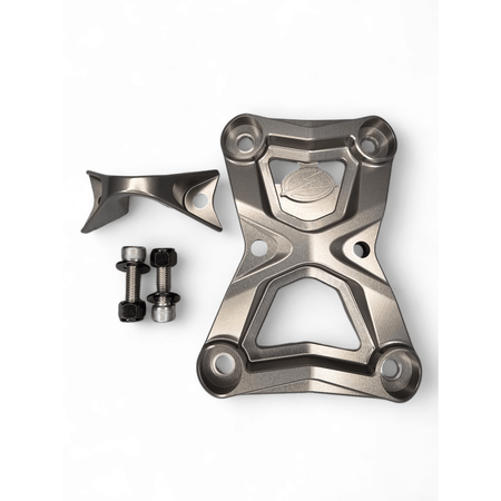 Elektric Offroad 2022 - 2024 Polaris RZR Turbo R/Pro R EOD Radius Rod Plate with Tow Hook Gunmetal - MojoMotoSport.com