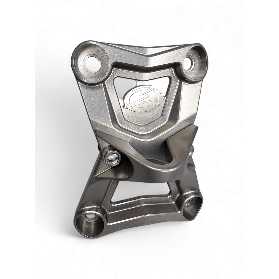 Elektric Offroad 2022 - 2024 Polaris RZR Turbo R/Pro R EOD Radius Rod Plate with Tow Hook Gunmetal - MojoMotoSport.com