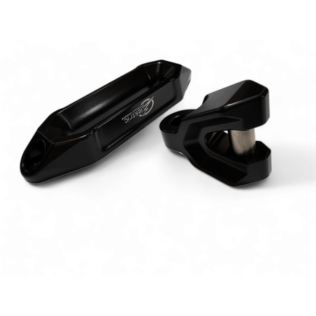 Elektric Offroad Designs UTV Winch Fairlead and Hook | Black - MojoMotoSport.com