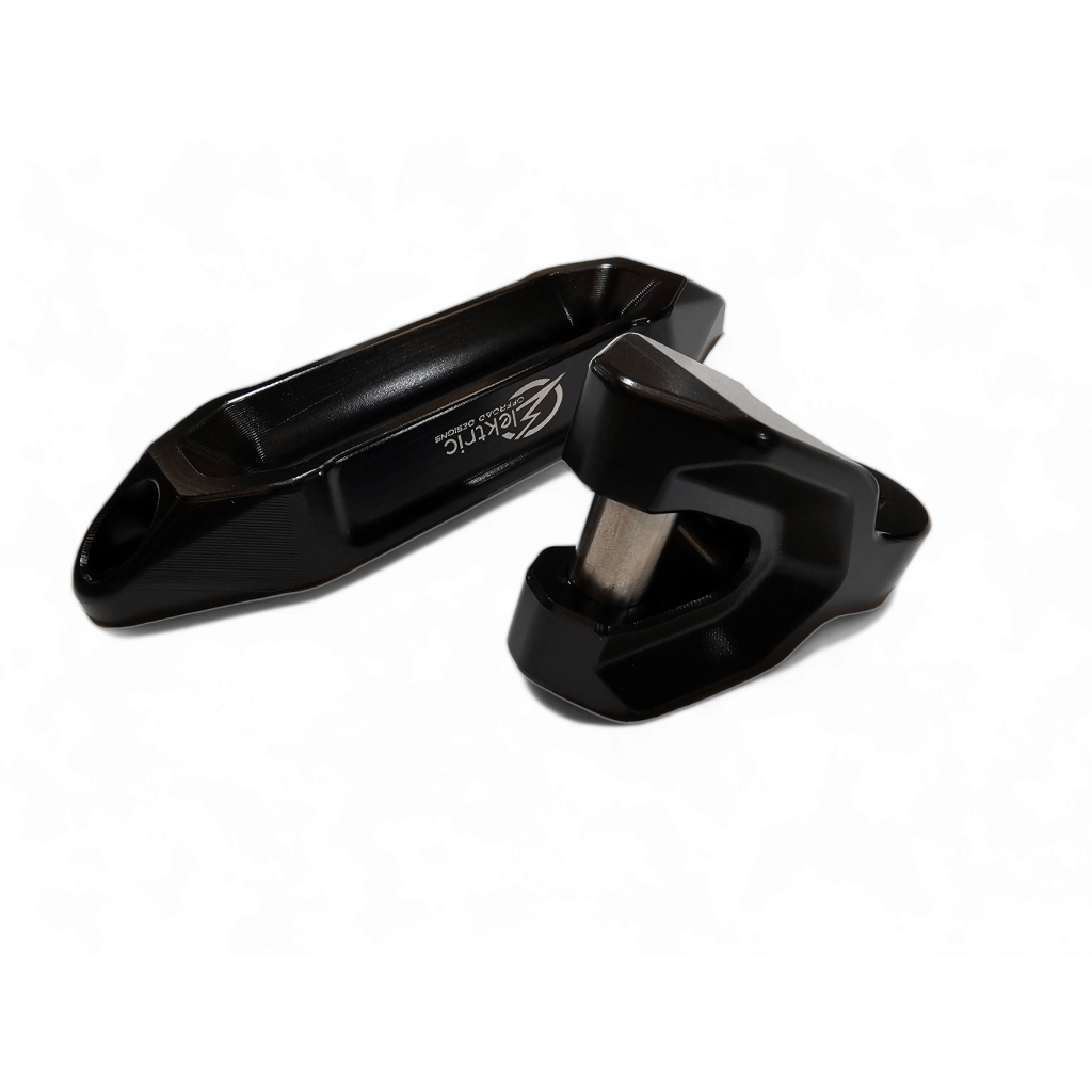 Elektric Offroad Designs UTV Winch Fairlead and Hook | Black - MojoMotoSport.com