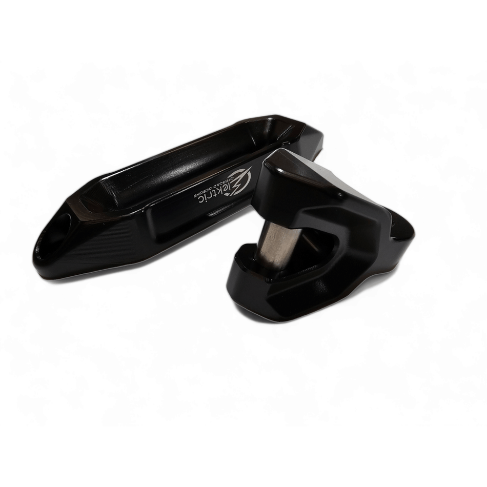 Elektric Offroad Designs UTV Winch Fairlead and Hook | Black - MojoMotoSport.com
