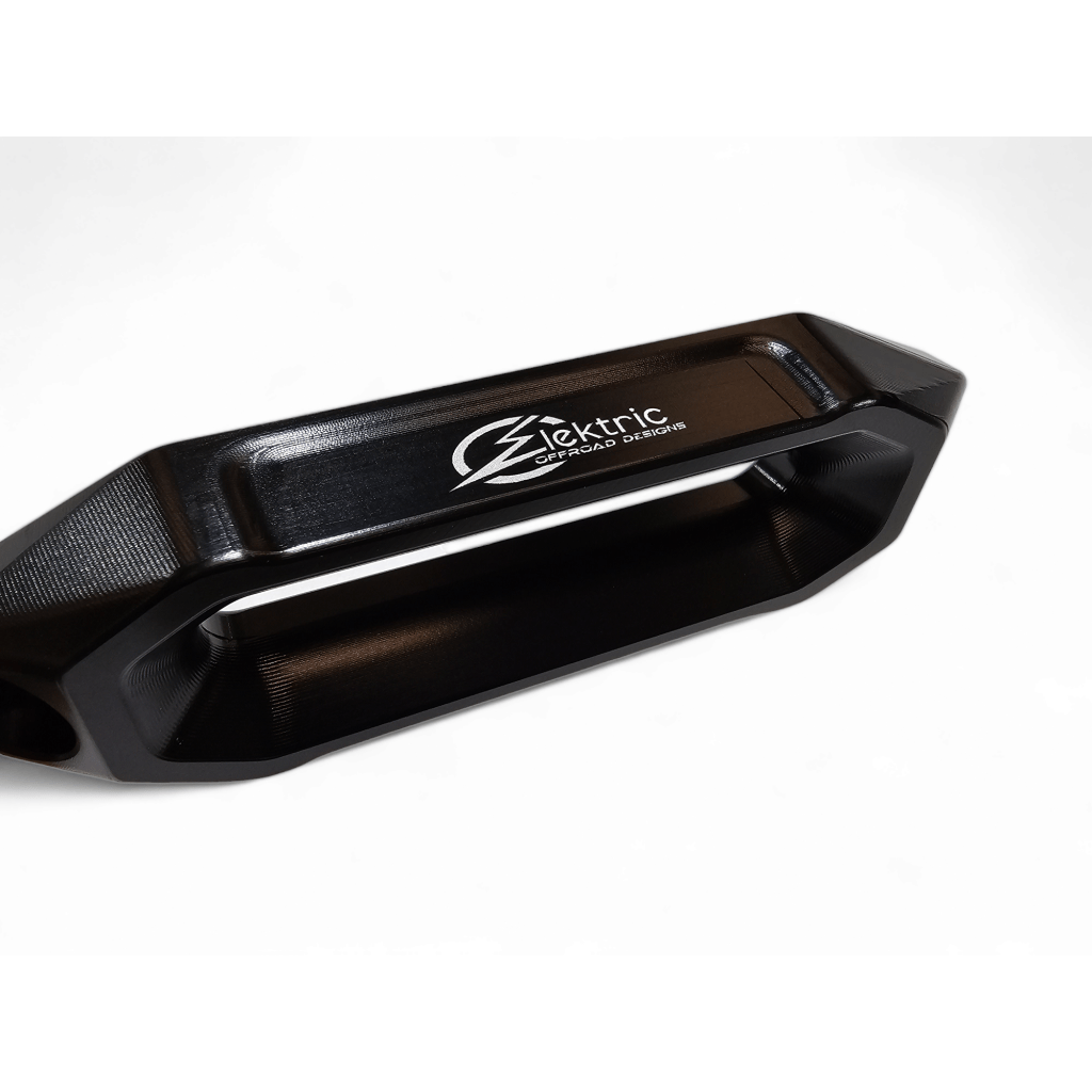 Elektric Offroad Designs UTV Winch Fairlead and Hook | Black - MojoMotoSport.com