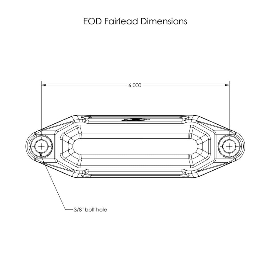 Elektric Offroad Designs UTV Winch Fairlead and Hook | Gunmetal - MojoMotoSport.com