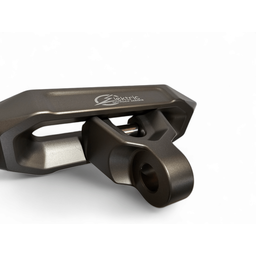 Elektric Offroad Designs UTV Winch Fairlead and Hook | Gunmetal - MojoMotoSport.com