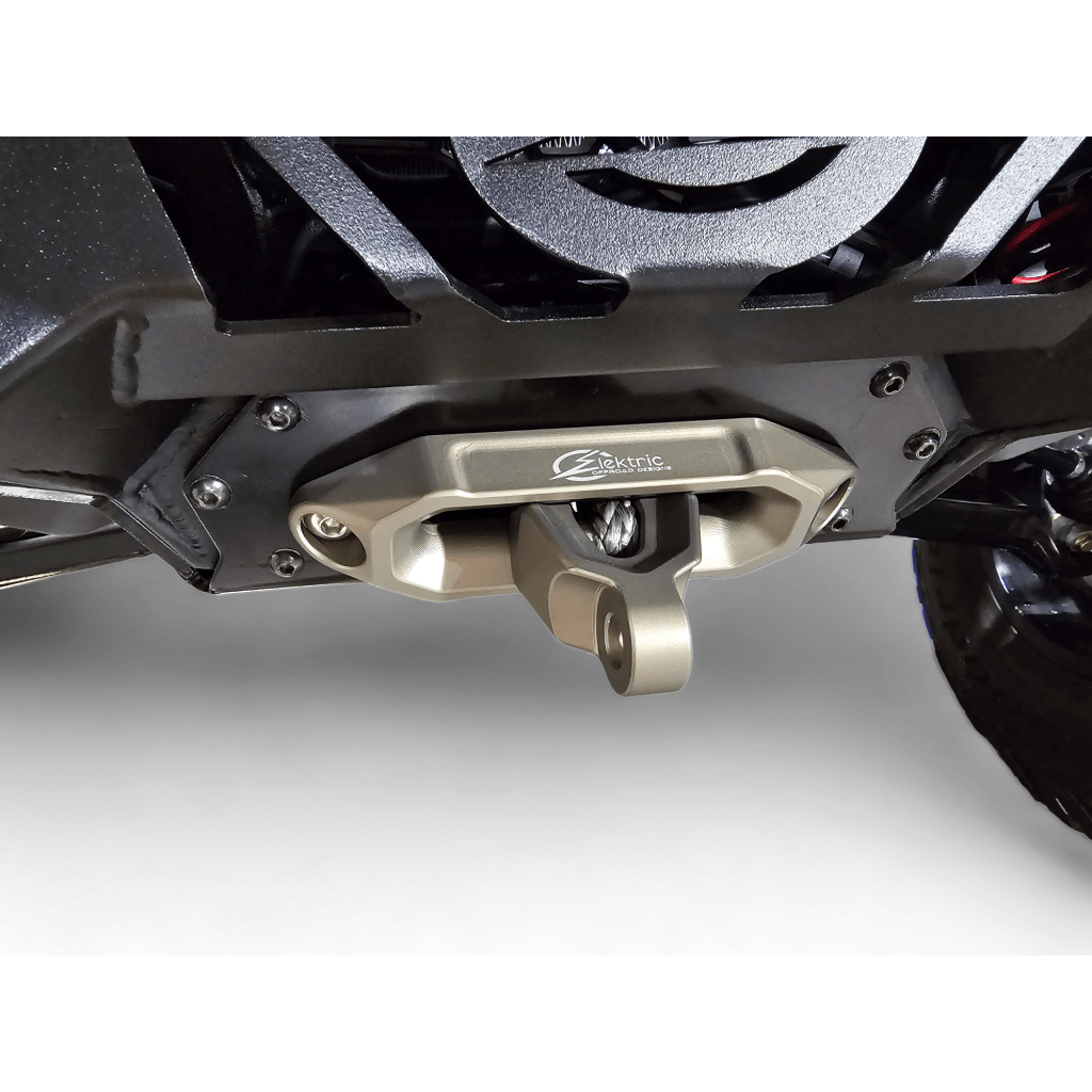 Elektric Offroad Designs UTV Winch Fairlead and Hook | Gunmetal - MojoMotoSport.com