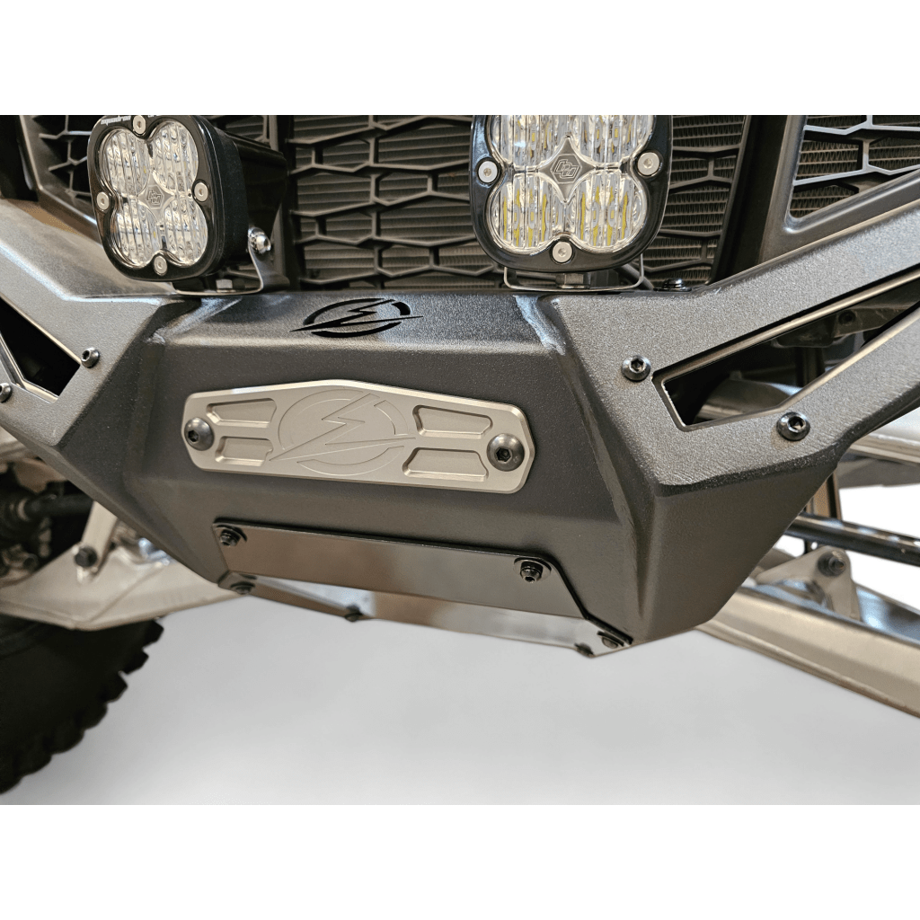 Elektric Offroad Designs UTV Winch Fairlead Cover Plate | Gun Metal - MojoMotoSport.com