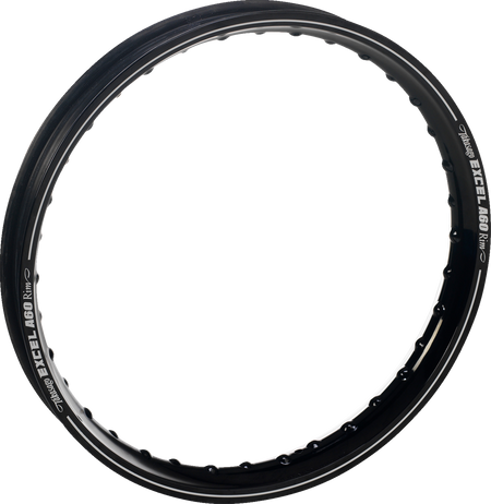 Excel A60 rear rim with metallic silver pinstripe and V-curve profile