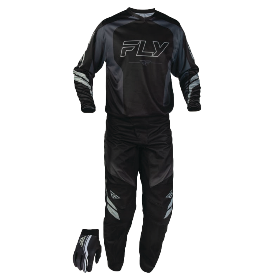 Fly Racing 2027 F-16 Raze Gearset XL/5XL - Black/Grey