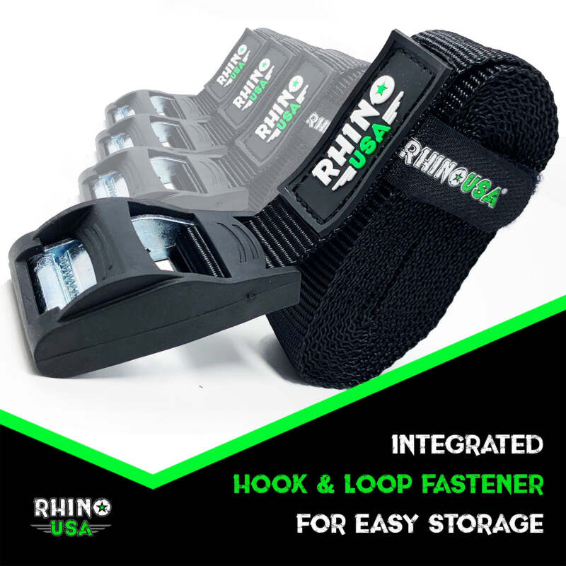 Rhino USA Lashing Straps 1In X 12Ft - Set Of 4