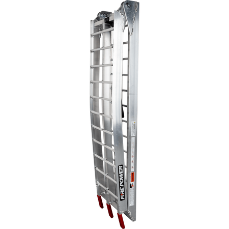 Fire Power Curved Aluminum Ramp 88" X 11.25" Folding - MojoMotoSport.com