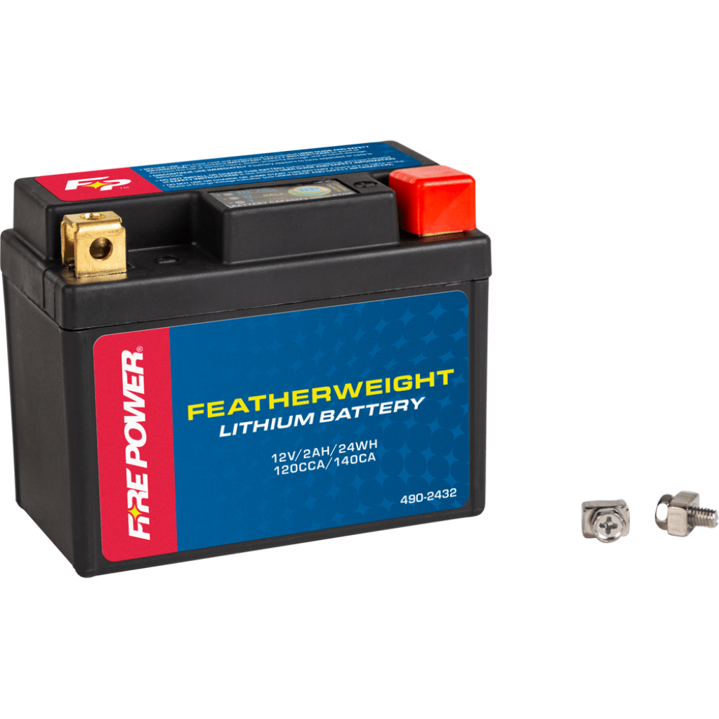 Fire Power Featherweight Lithium Battery 120 CCA 12V/24WH | LFP03L - B - MojoMotoSport.com