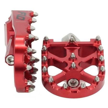 FLO Bmx Style Foot Pegs Red | FPEG - 800V3R - MojoMotoSport.com