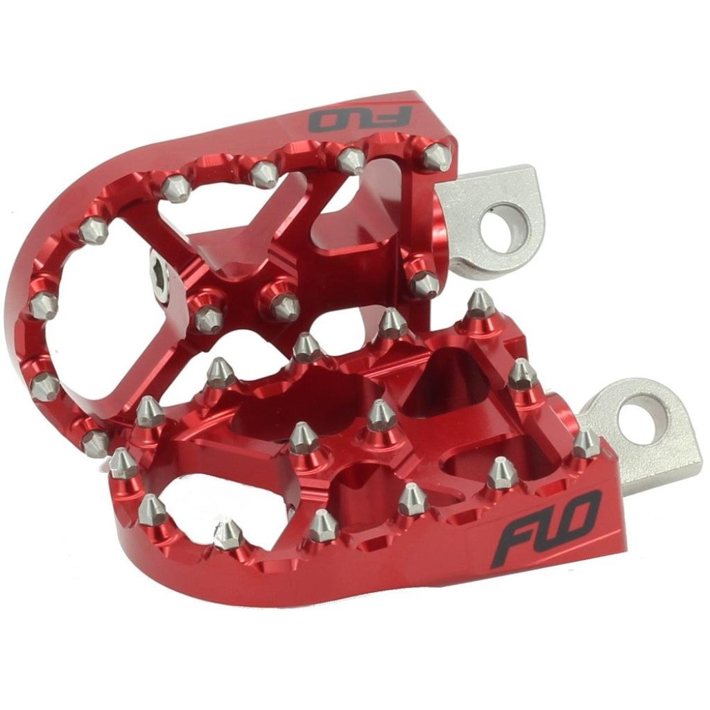 FLO Bmx Style Foot Pegs Red | FPEG - 800V3R - MojoMotoSport.com