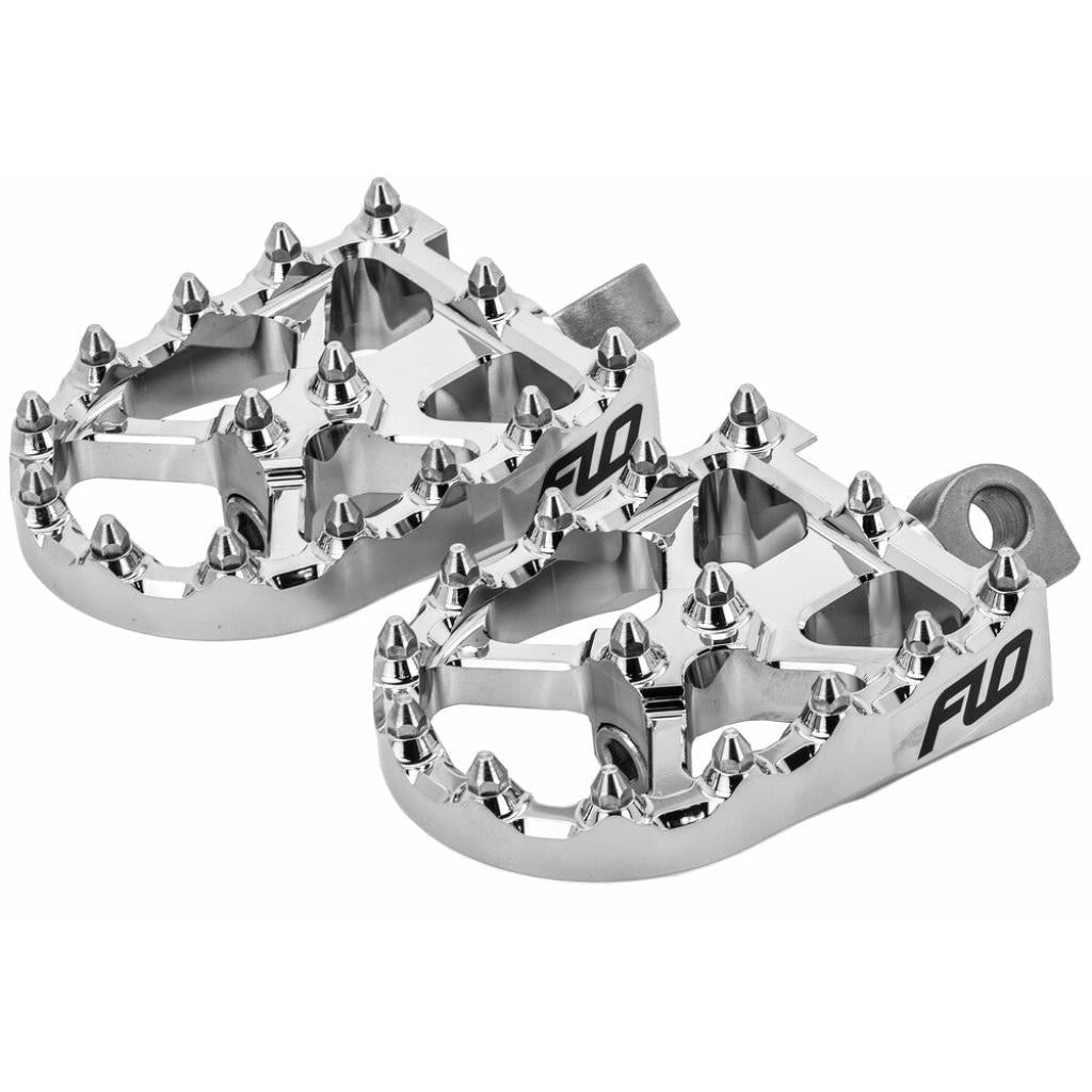 FLO Bmx Style Footpegs Chrome | FPEG - 800V3CR - MojoMotoSport.com