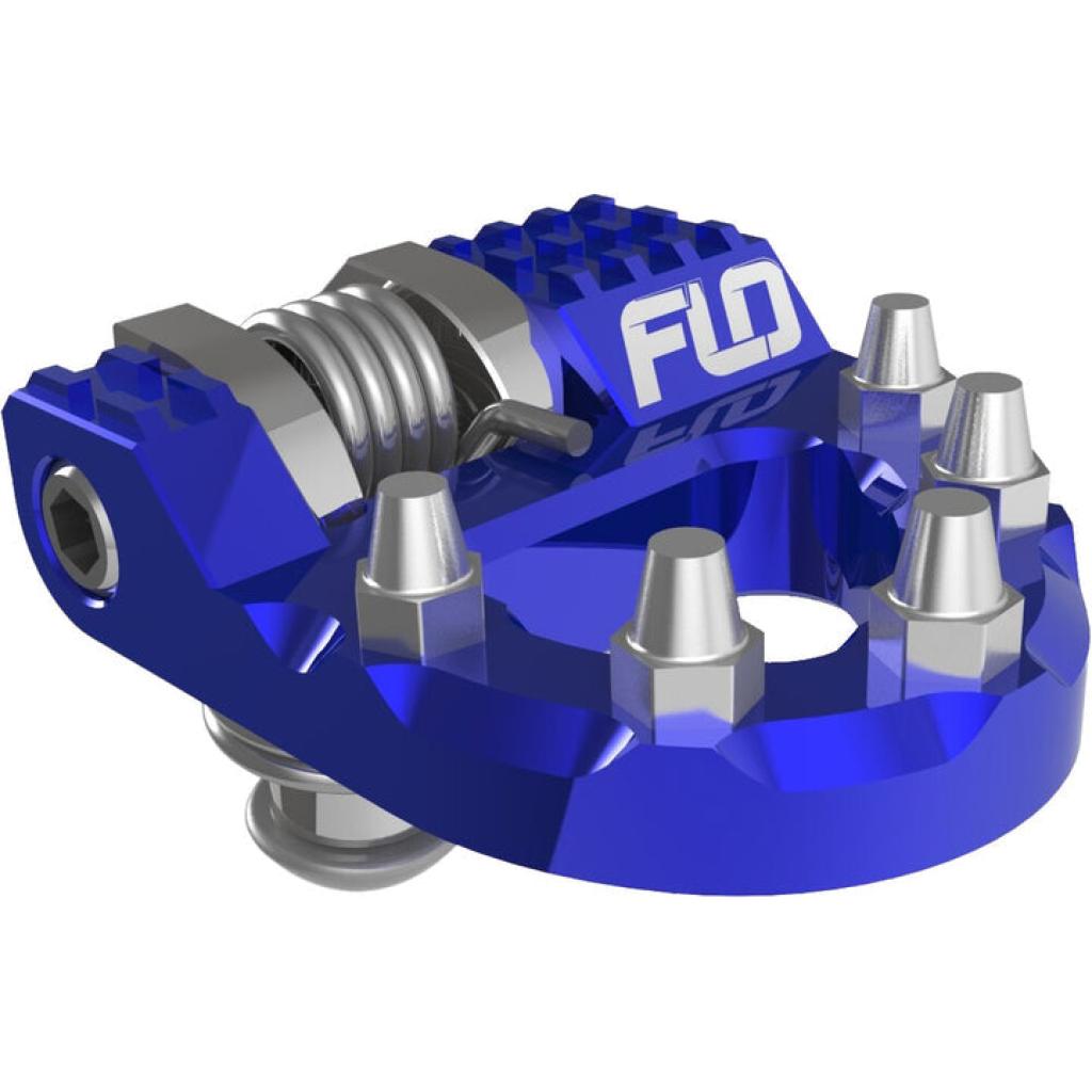 FLO Folding Tip Brake Pedals Blue KTM/HUSQ/GAS | MXBP - 522BLU - MojoMotoSport.com