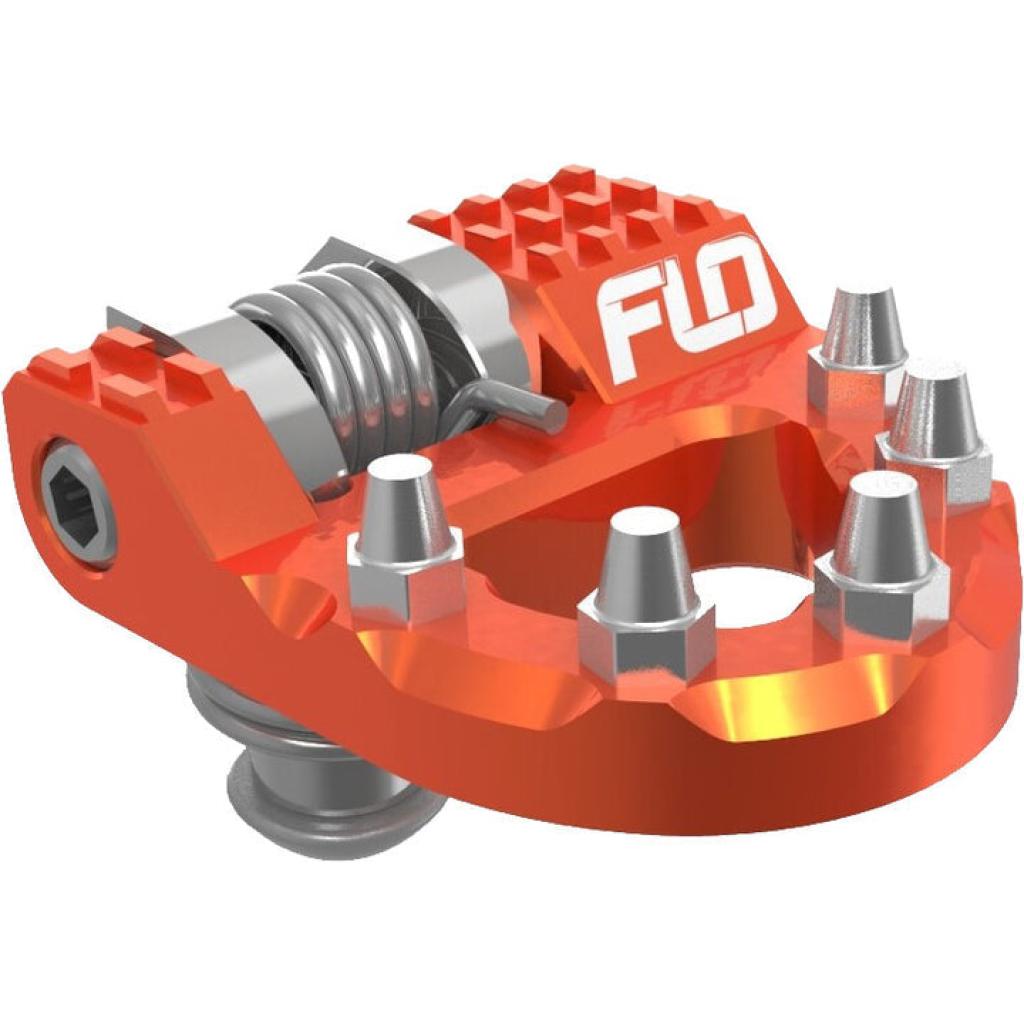 FLO Folding Tip Brake Pedals Orange KTM/HUSQ/GAS | MXBP - 522ORG - MojoMotoSport.com