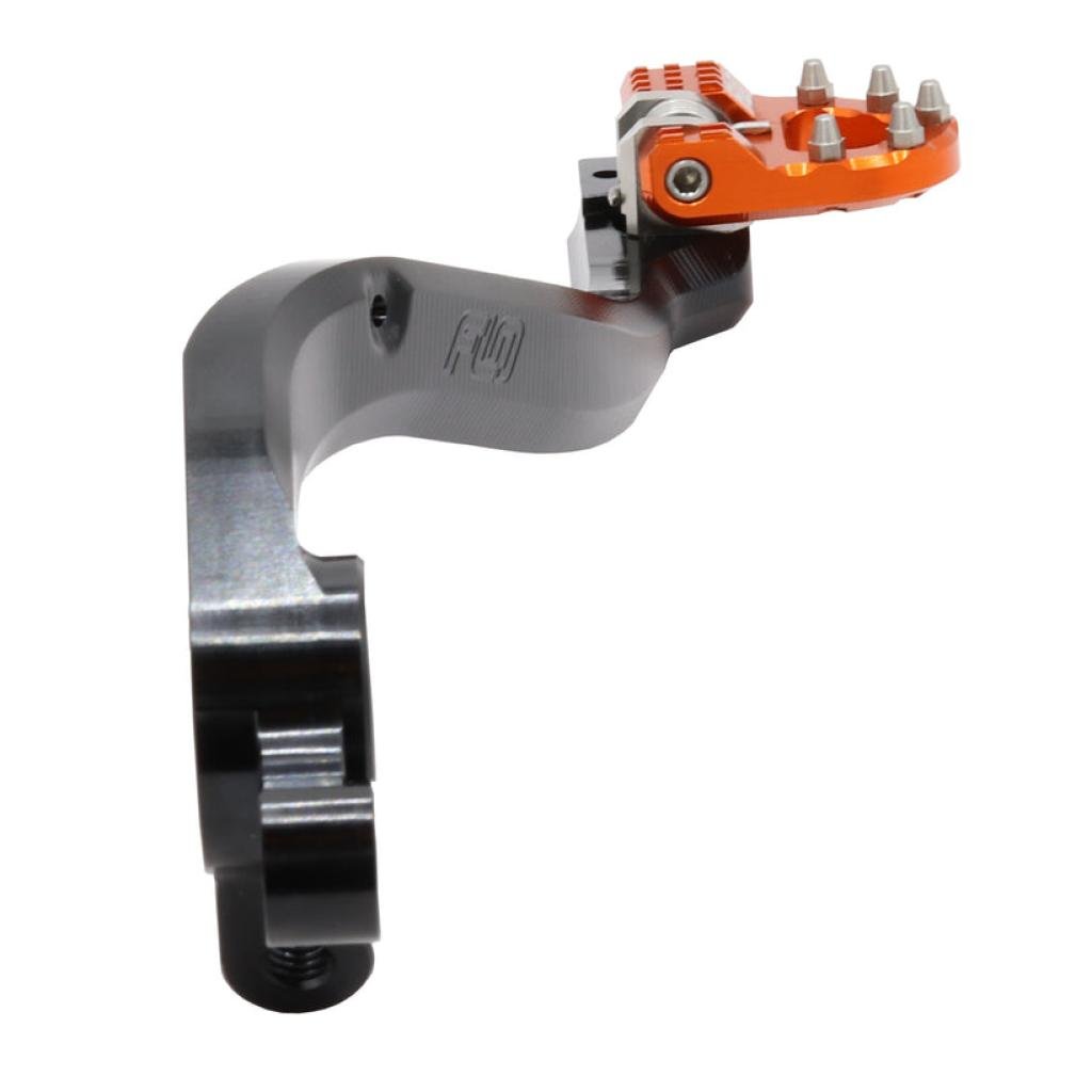 FLO Folding Tip Brake Pedals Orange KTM/HUSQ/GAS | MXBP - 522ORG - MojoMotoSport.com