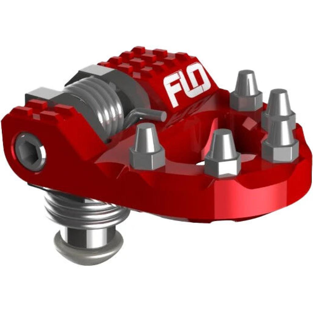 FLO Folding Tip Brake Pedals Red | MXBP - 111 - MojoMotoSport.com