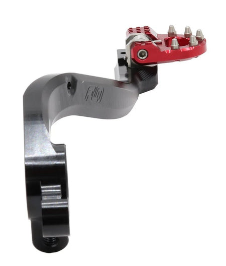 FLO Folding Tip Brake Pedals Red | MXBP - 111 - MojoMotoSport.com