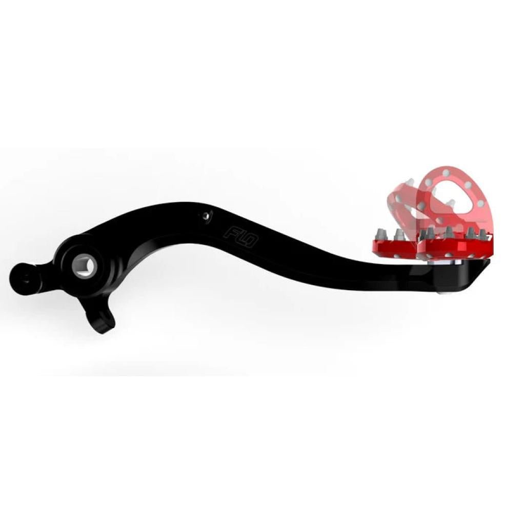 FLO Folding Tip Brake Pedals Red | MXBP - 111 - MojoMotoSport.com