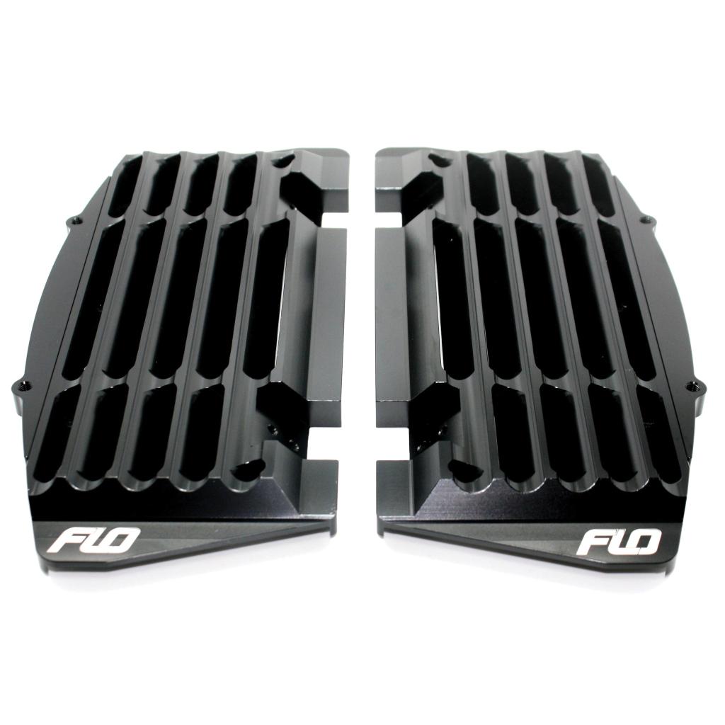 FLO High Flow Radiator Braces Black | FLO750BLK - MojoMotoSport.com
