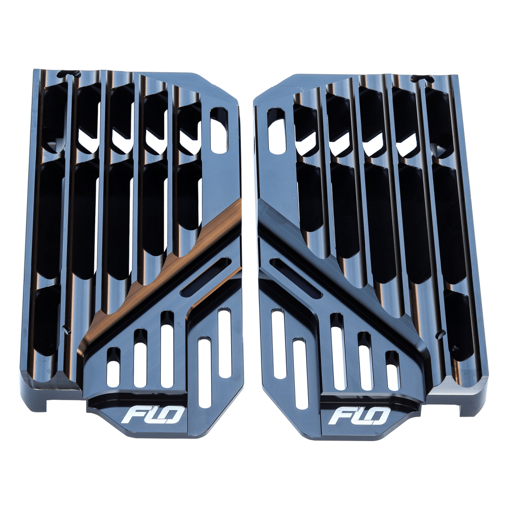 FLO High Flow Radiator Braces Black | FLO753 - 3BLK - MojoMotoSport.com