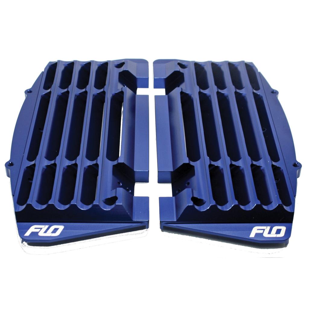 FLO High Flow Radiator Braces Blue | FLO750BLU - MojoMotoSport.com