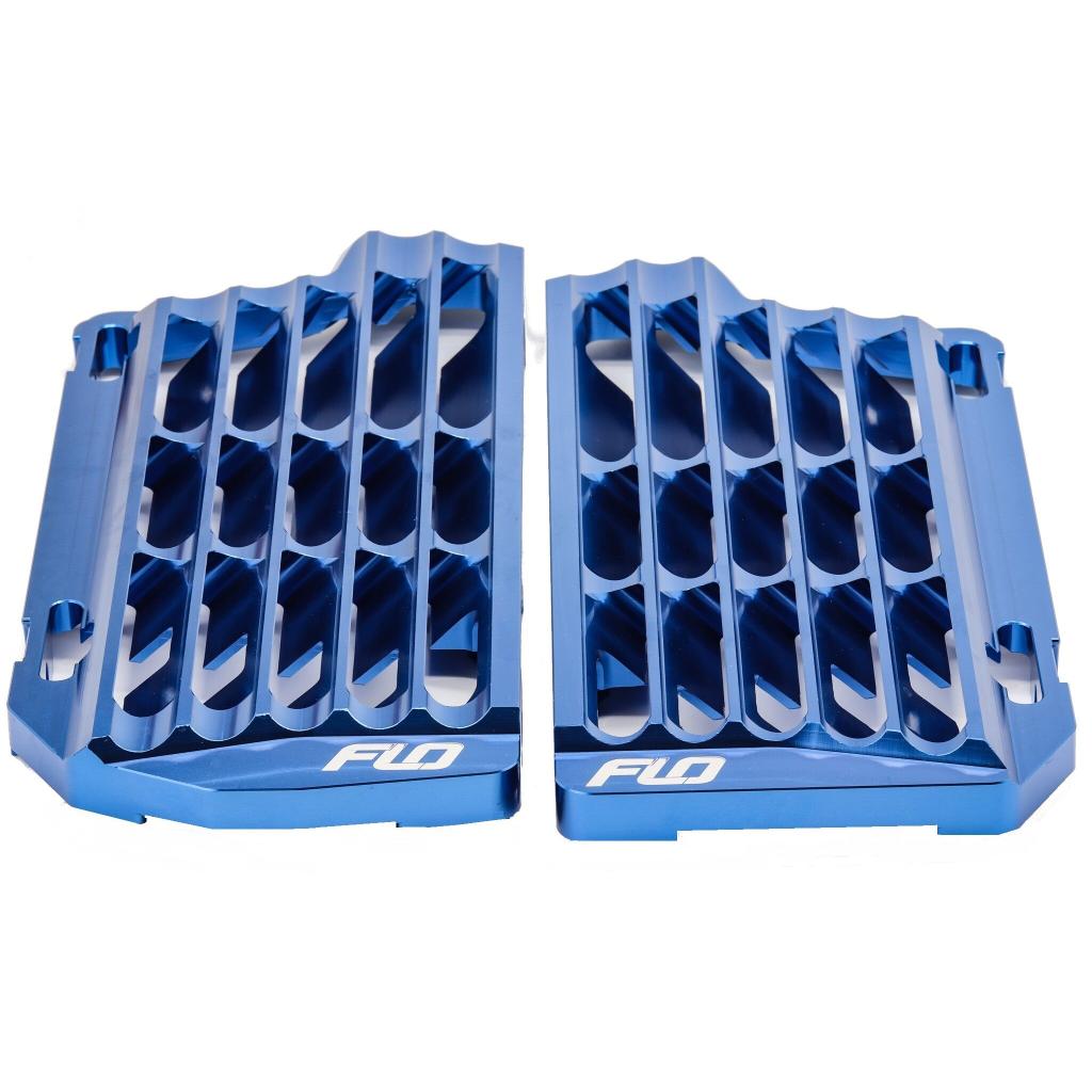 FLO High Flow Radiator Braces Blue SHER | FLO756BLU - MojoMotoSport.com