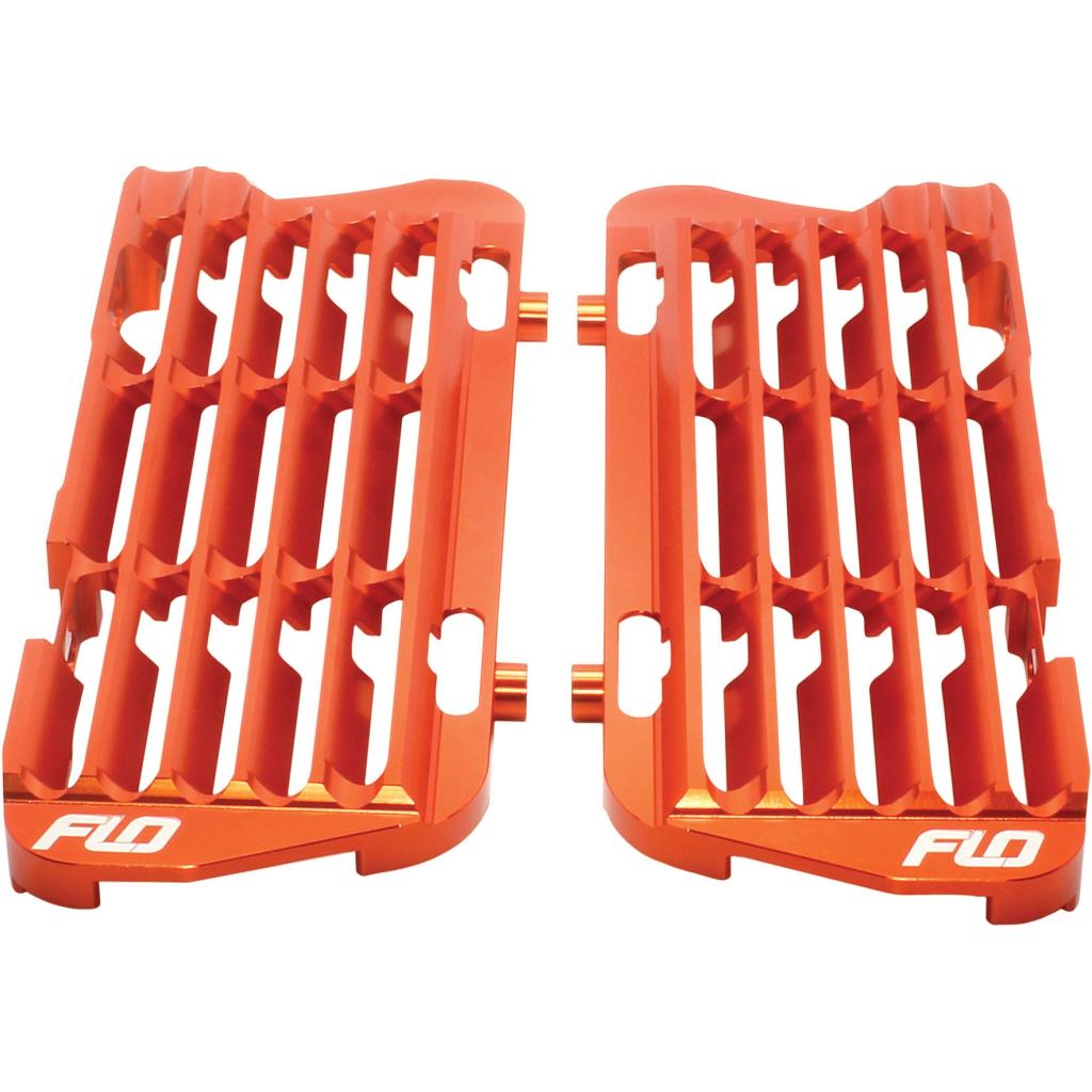 FLO High Flow Radiator Braces Orange | FLO750ORG - MojoMotoSport.com