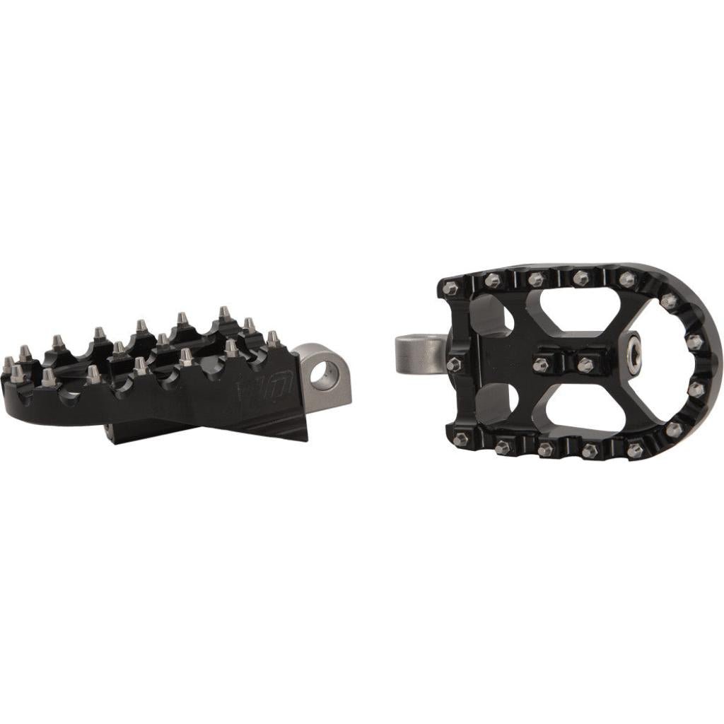 FLO Moto Style Footpeg Set Black 2"X3.125" | FPEG - 800BLK - MojoMotoSport.com
