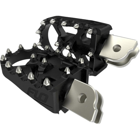 FLO Moto Style Footpeg Set Black M8 Softail | FPEG - 800 - 3 - MojoMotoSport.com