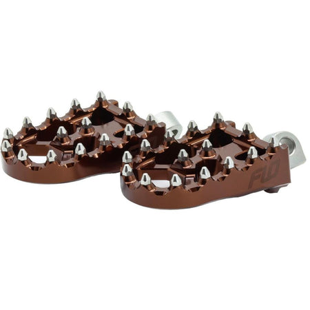 FLO Moto Style Footpeg Set Bronze 2"X3.125" HARLEY | FPEG - 800BRZ - MojoMotoSport.com